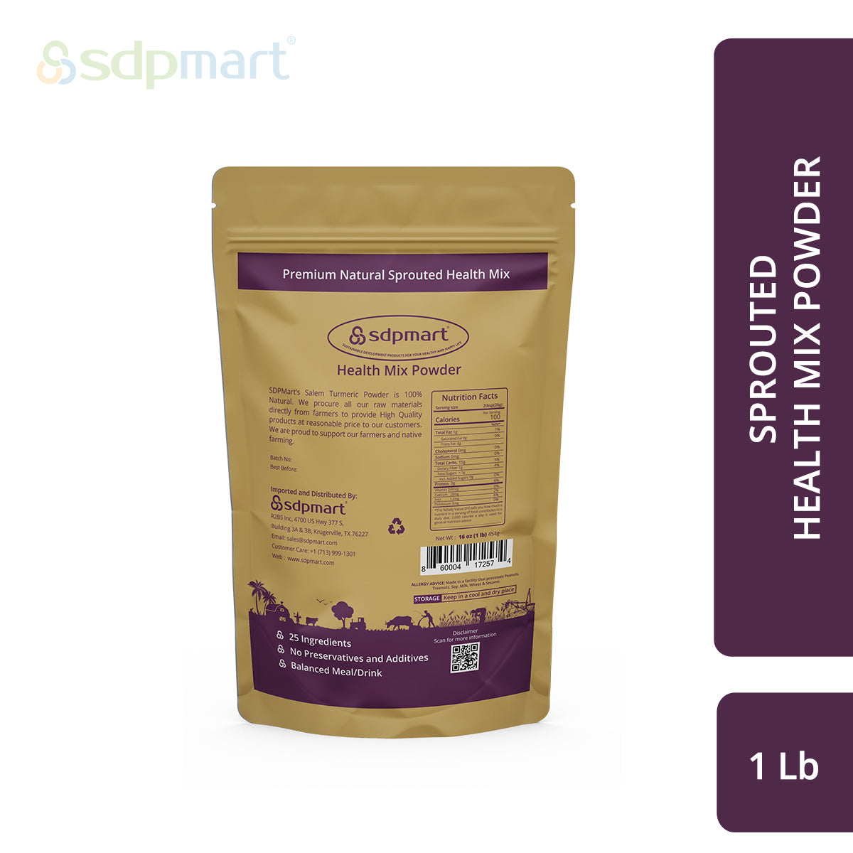 SDPmart Premium Natural Health Mix Powder 1 LB