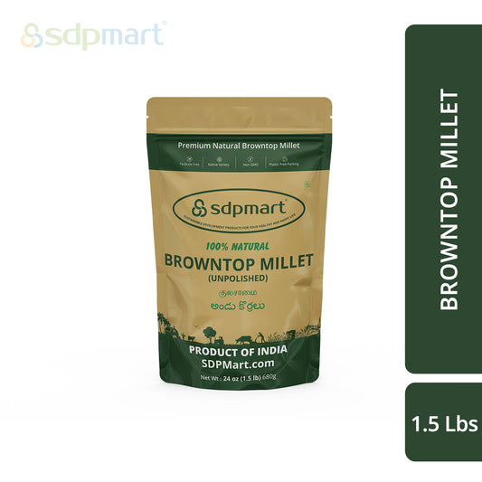 SDPMart Premium Browntop Millet  (Unpolished) 1.5 LB